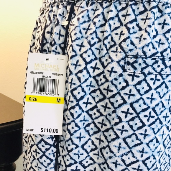 Michael Kors drawstring printed pant with pockets - Picture 4 of 6